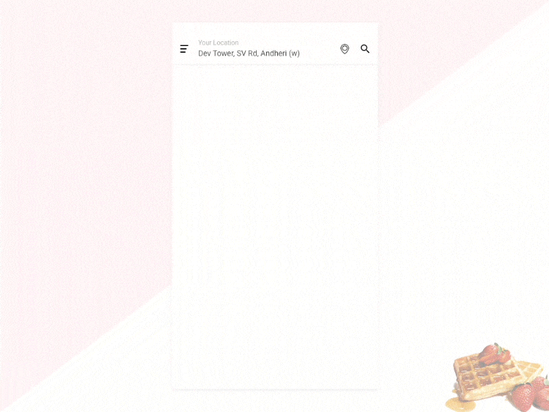 Restaurants Nearby You animation app food interaction interface ios menu minimal order ordering restaurant ui