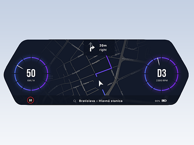 Virtual Cockpit | Automotive Cluster Concept automotive car cluster cockpit dark minimal night ui virtual