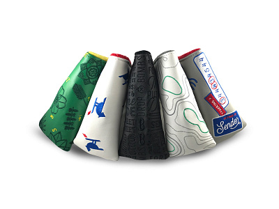 Blue Birdie Headcovers accessories birdie blue covers design golf head headcovers putter