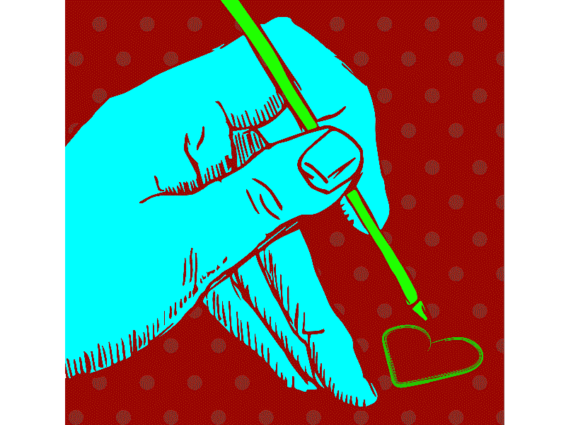 Love 2d animation colorful design drawing flat gif graphics illustration love