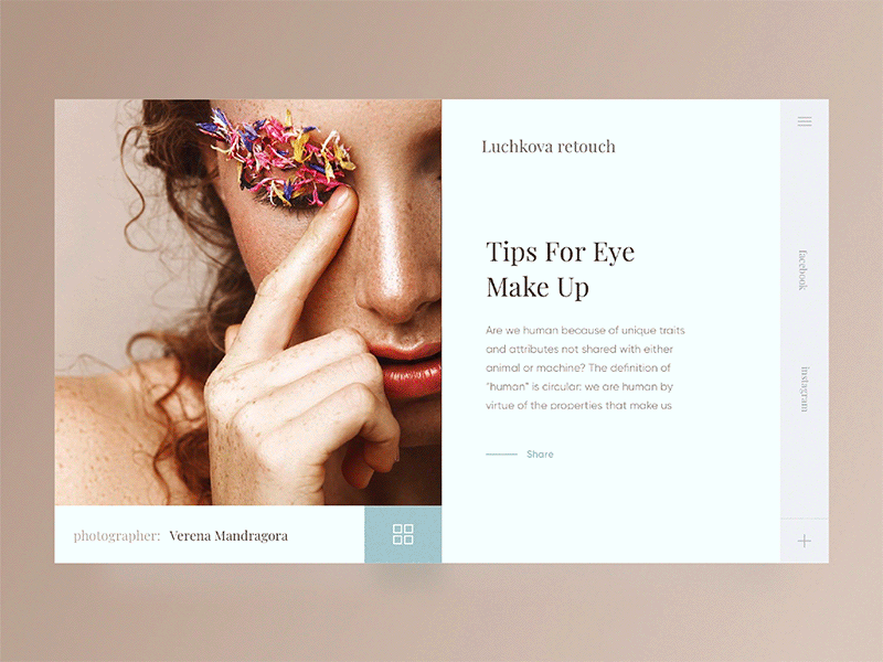 Daily UI Day 010 – Social Share ae animation dailyui gif graphics grid lost motion photo principle smooth ui