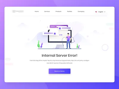 500 Internal Server Error v2 500 error error illustration flat illustration header ui illustration illustration error internal server error landing page web illustration