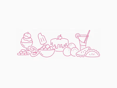 Ambika Sweets - Brand Identity Design brand case study concept flat color identity illustration logo monogram snacks sweets