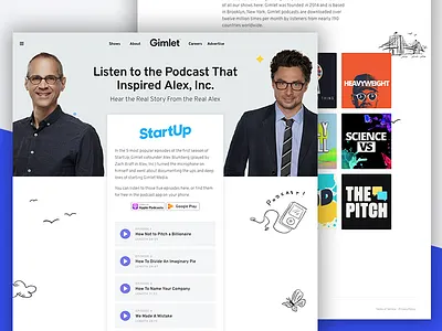 StartUp / Alex, Inc. ui ux visual design web design
