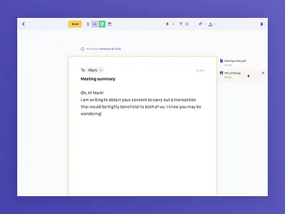 Email — full-screen compose app mail web