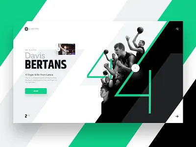DB 44 Landing page basketball home landing page ui ux web website