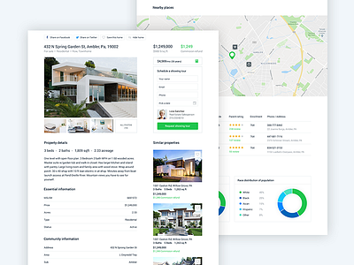 Real Estate Details design details green home house project real estate ui ux web design