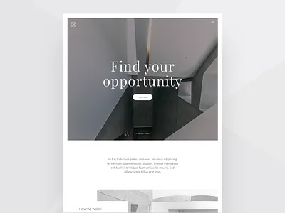Landing Page clean design homepage landing layout minimal page ui web website