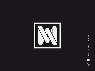 Mercer Longboards 2 black and white logo longboard m mark mercer monogram seal skateboard square zumiez