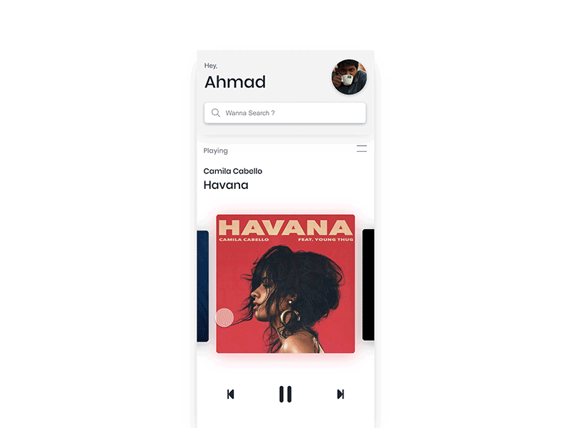 Music Player Exploration on invision studio (Freebie) freebie invision studio studio ui ux