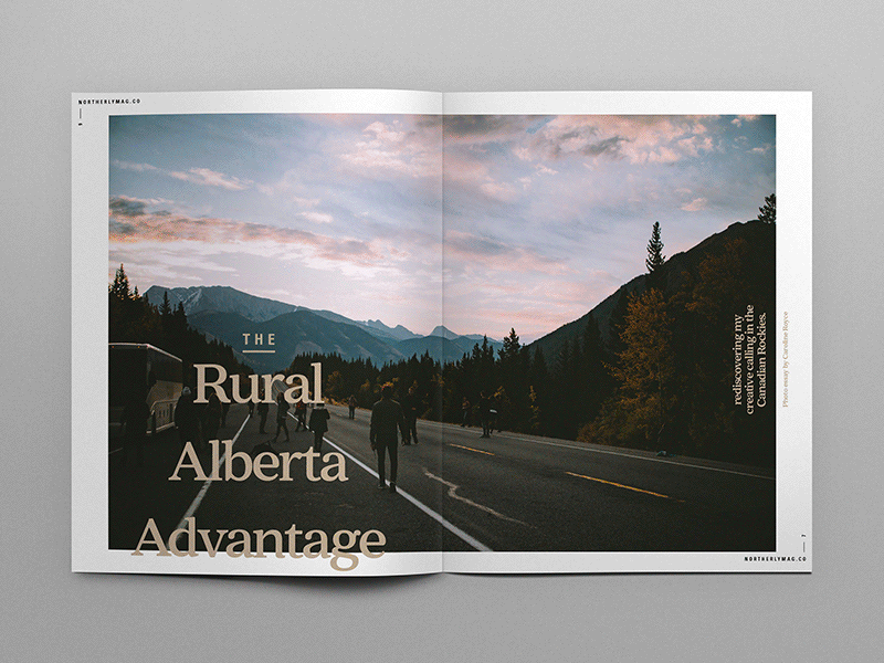 Northerly Feature Spread editorial design layout magazine design magazine spread outdoors photography