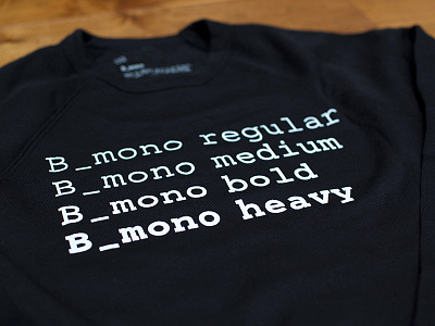Custom Font crewneck b mono braintree font monospace font