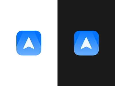 Hallway 3d app ar augmented blue icon iphone logo route simple ui ux