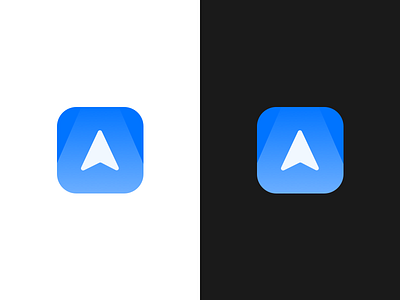 Hallway 3d app ar augmented blue icon iphone logo route simple ui ux
