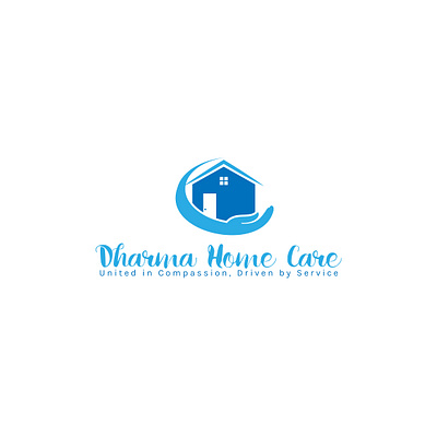 Logo for home care service company. brand identity graphic design home home care logo home care service logo logo design
