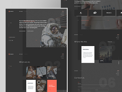 #5 - Satellite animation branding cosmic dark design gray homepage space transition ui ux website