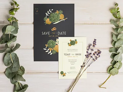 Nordin Wedding Invitations invitations lord of the rings succulents wedding