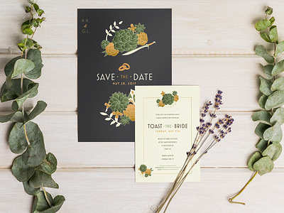 Nordin Wedding Invitations invitations lord of the rings succulents wedding