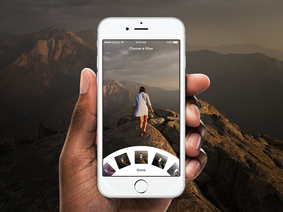 Viewfinder navigation concept crop filters image editor ios navigation photo photo edit ui user experience user interface ux viewfinder