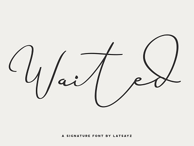 Miss Waited cursive font elegant fancy font feminine font handmade lettering script signature signature font swash website font