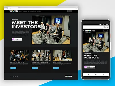 The Pitch Microsite responsive ui ux visual design website