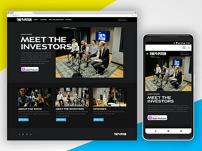 The Pitch Microsite responsive ui ux visual design website