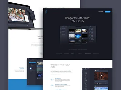Creative Chaos clean design home homepage interface landing theme ui user interface web website wordpress