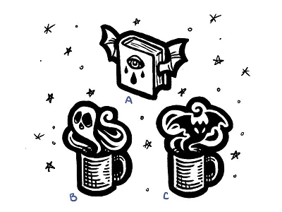 Spooky Enamel Pin Ideas concepts drawings enamel pins halloween illustration sketches spoopy