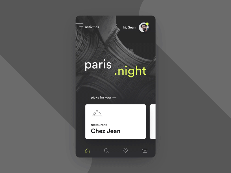 Menu animation / made with InVision Studio animation clean design flat interaction invision studio menu minimalist mobile motion ui ux