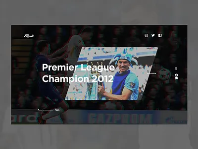 Career Honours football minimal portfolio soccer visual web ui