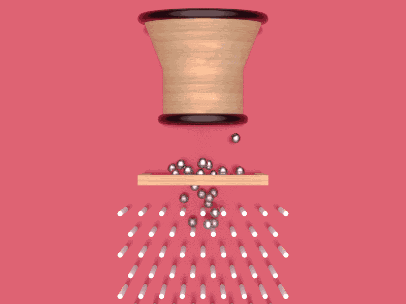Ball Drop Loop 3d adobe ae animation ball c4d cgi drop gif loop metal motion