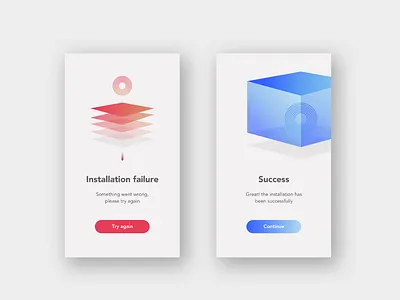 Flash Messages daily ui failure flash messages illustration success