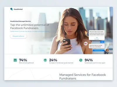 GoodUnited Pre-Sales Page landing page sales page web design website