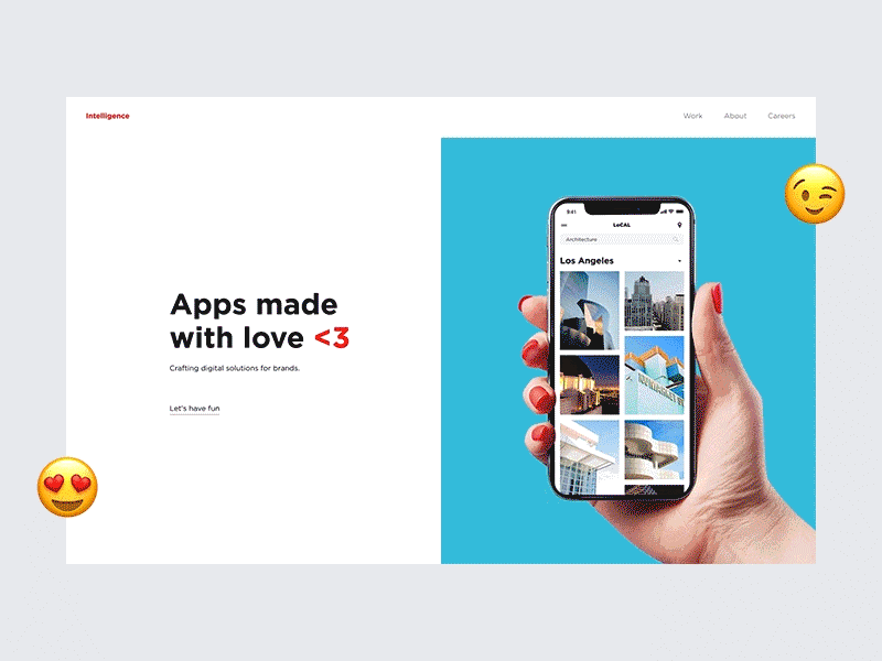 Intelligence animation interaction interaction design invision invision studio prototype ui ux visual web design