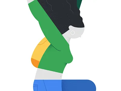 Leaping into the unknown geometric grain illustration jump leap people texture vector