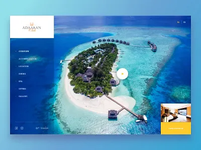 Adaaran Club Rannalhi - Redesign concept adaaran blue clean concept dailyui design flat header hotel layout light maldives minimal simple sketch ui ux web web design website