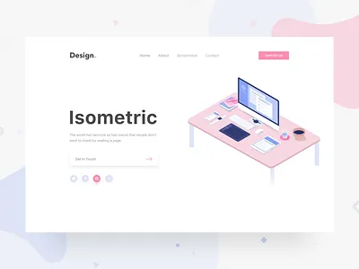 Split Header Design - Landing Page colorful gradient landing page minimal split fold split web design uidesign webdesign