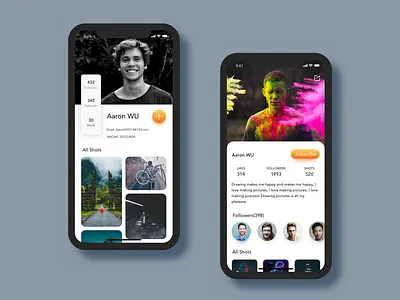 personal data application dashboard design interface ios material music player radio station ui user