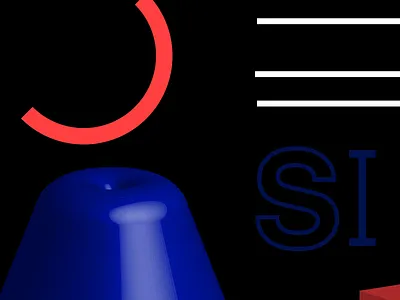 Geo 3d art direction color designer digital geometri illustration line prague shape ui ux