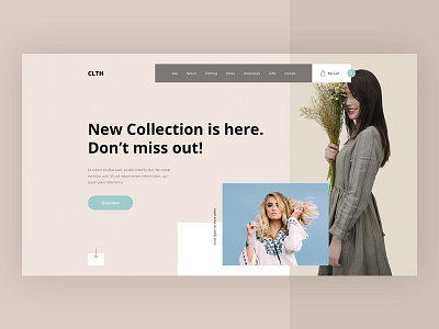 Design Xploration #7 cart clothing design ecommerce exploration fashion modern shop web