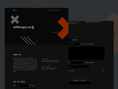---------- black clean development landing page ui ui design user experience user interface ux web