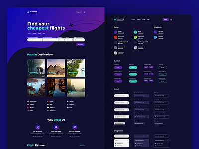 WooFlight book car flight hotel kit purple search template tour ui violet