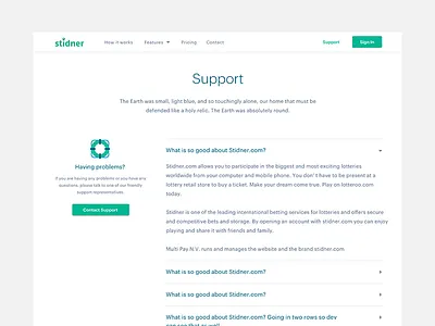 Stidner Shot Support feature homepage label printing shipping