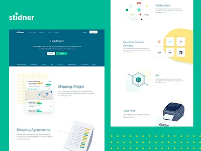 Stidner Features feature homepage label printing shipping