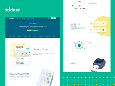 Stidner Features feature homepage label printing shipping