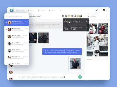 Voicey - Messenger app backend chat collaborate inbox influencer marketing messages messenger saas share tool