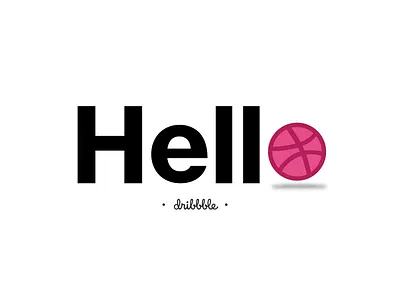 Hello Dribble debut design dribbble hello hello dribbble invite shot