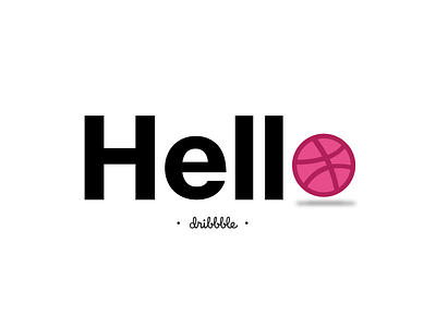 Hello Dribble debut design dribbble hello hello dribbble invite shot