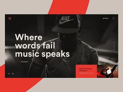 Underground black clean dark design music pastel red