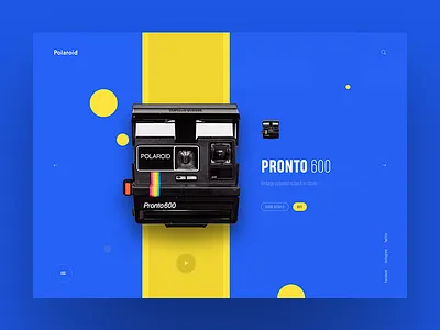 Polaroid Website Concept camera clean concept design minimal photogrpahy polaroid redesign ui ux web website